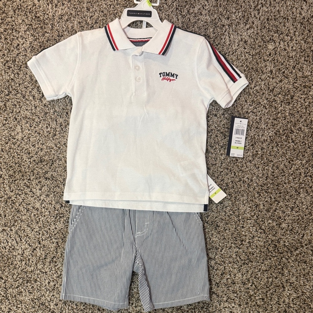 Tommy Hilfiger Kids Polo Shirt and shorts 2pc set